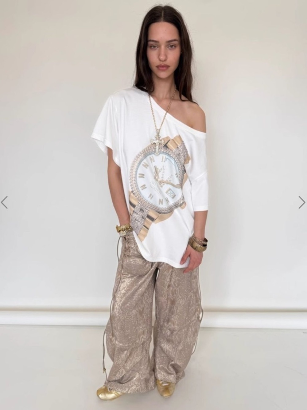 Nφ DRESS "Notime Watch" Oversized Tee